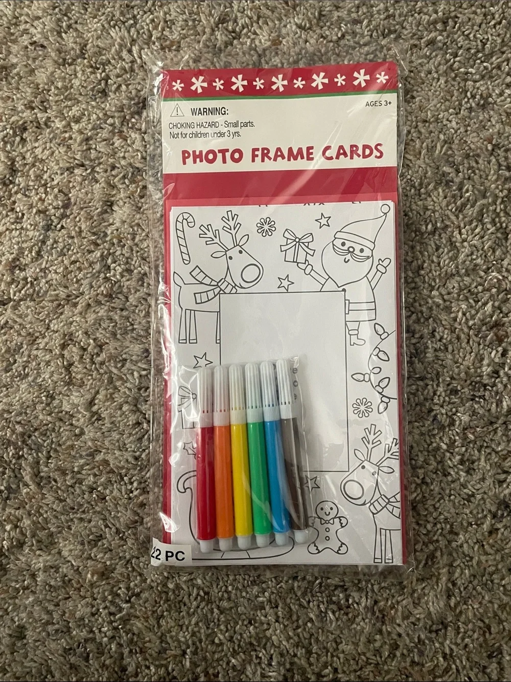 Christmas Photo Frame Cards Coloring Kit